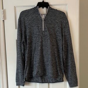 Men's Quarter-Zip Heathered Pullover Sweater - Johnnie-O - New Without Tags